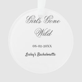 Meisjes Gone wild vrijgezellenfeest naam bruid dat Ornament