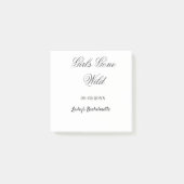 Meisjes Gone wild vrijgezellenfeest naam bruid dat Post-it® Notes (Voorkant)