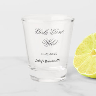 Meisjes Gone wild vrijgezellenfeest naam bruid dat Shot Glas