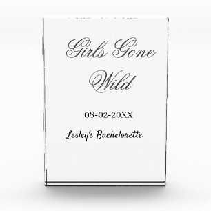 Meisjes Gone wild vrijgezellenfeest naam datum bru Fotoblokken