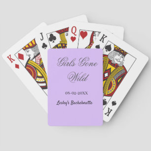 Meisjes Gone wild vrijgezellenfeest naam datum bru Pokerkaarten