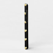 Meisjes gothic Gold Hearts op vaste kleur Case-Mate iPhone Case (Achterkant/links)