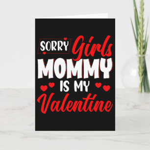 Meisjes grappige grap mammie is mijn valentijnscos kaart