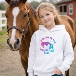 Meisjes Grappige Winter Paard Hoodie