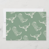 Meisjes Green Rodeo Wild en Drie 3e Verjaardag Kaart (Achterkant)