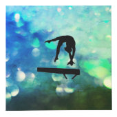 Meisjes Groene Gymnastiek Kubus  Decor (Voorkant)