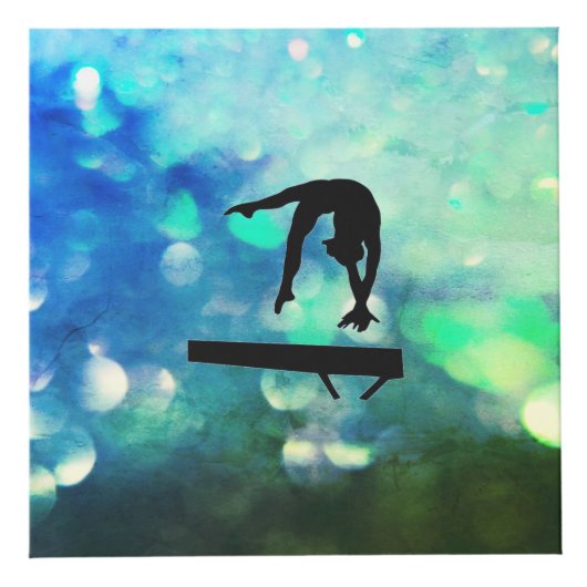 Meisjes Groene Gymnastiek Kubus  Decor (Voorkant)