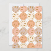 Meisjes Groovy Festival Vibes Verjaardag Uitnodigi Kaart (Achterkant)