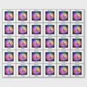 Meisjes Gymnast Balance Beam Personaliseerd Cadeaupapier (Vlak)