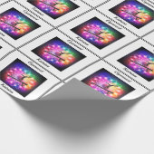 Meisjes Gymnast Balance Beam Personaliseerd Cadeaupapier (Hoek)