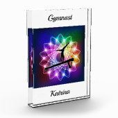 Meisjes Gymnast Balance Beam Personaliseerd Fotoblokken (Links)