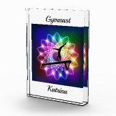 Meisjes Gymnast Balance Beam Personaliseerd Fotoblokken (Rechts)