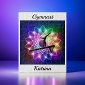 Meisjes Gymnast Balance Beam Personaliseerd Legpuzzel