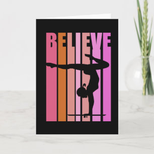 Meisjes Gymnast Gymnastics Girls Handstand roze Kaart