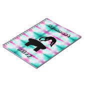 Meisjes Gymnast Vault Gymnastiek Custom Notitieboe Notitieboek (Linkerzijde)