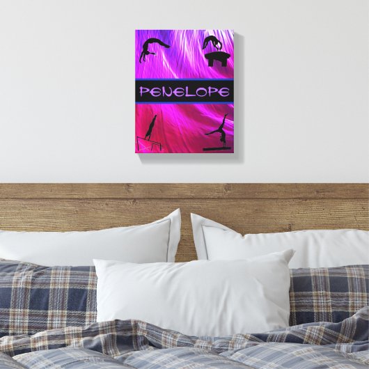 Meisjes Gymnastics Events Abstract Canvas Afdruk (Insitu (Slaapkamer))