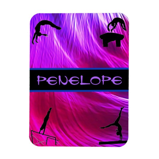 Meisjes Gymnastics Events Abstract Magneet (Verticaal)