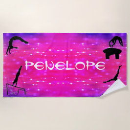 Meisjes Gymnastics Events Beach Towel Strandlaken