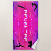 Meisjes Gymnastics Events Beach Towel Strandlaken (Voorkant)