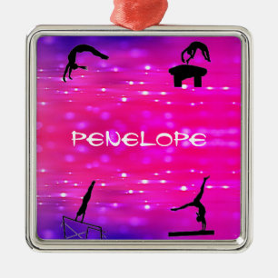Meisjes Gymnastics Events   Metalen Ornament