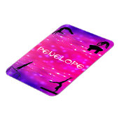 Meisjes Gymnastics Events Pink / Paars Magneet (Linkerzijde)