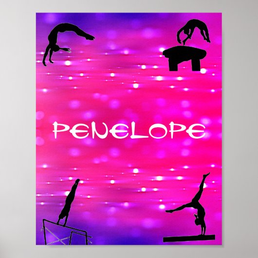 Meisjes Gymnastics Events Poster (Voorkant)