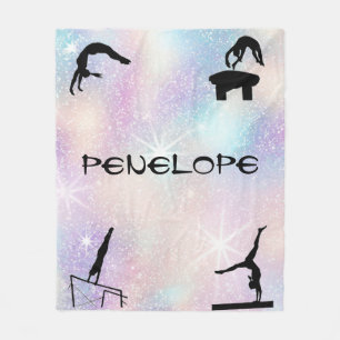 Meisjes Gymnastics Events Sparkly Blanket Fleece Deken