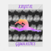 Meisjes Gymnastics Fleece Blanket Deken (Voorkant)