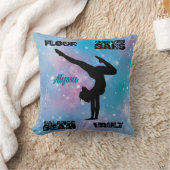 Meisjes Gymnastics Floor, Bars, Beam, Vault Pastel Kussen (Deken)