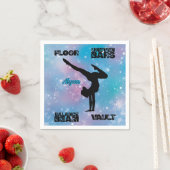 Meisjes Gymnastics Floor, Bars, Beam, Vault Pastel Servet (Insitu)