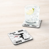 Meisjes Gymnastics Floor, Bars, Beam, Vault Winter Bier Onderzetter (Rechterzijde)