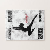 Meisjes Gymnastics Floor, Bars, Beam, Vault Winter Legpuzzel (Horizontaal)