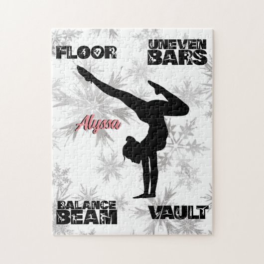 Meisjes Gymnastics Floor, Bars, Beam, Vault Winter Legpuzzel (Verticaal)