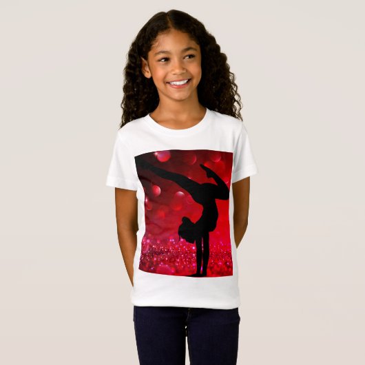 Meisjes Gymnastics Gymnast T-Shirt (Voorkant volledig)