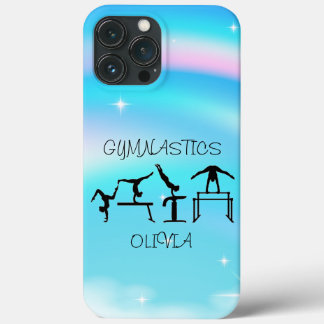 Meisjes Gymnastics Rainbow Swirls Case-Mate iPhone Case