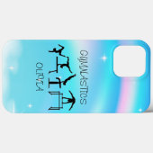 Meisjes Gymnastics Rainbow Swirls Case-Mate iPhone Case (Achterkant (horizontaal))