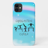 Meisjes Gymnastics Rainbow Swirls Case-Mate iPhone Case (Achterkant)