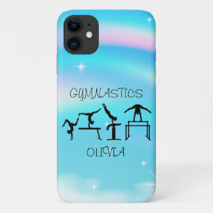 Meisjes Gymnastics Rainbow Swirls Case-Mate iPhone Case