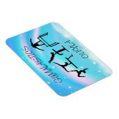 Meisjes Gymnastics Rainbow Swirls Magneet (Rechterzijde)