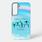 Meisjes Gymnastics Rainbow Swirls Samsung Galaxy Hoesje (Achterkant)