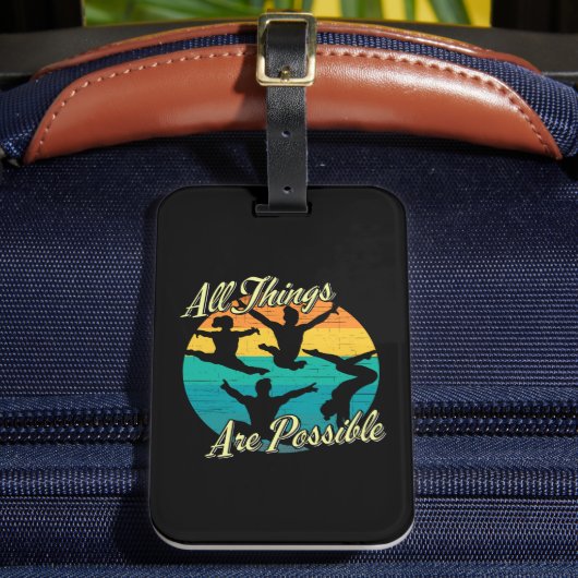 Meisjes Gymnastiek - Alle dingen zijn mogelijk Bagagelabel (Voorkant Insitu 2)