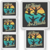 Meisjes Gymnastiek - Alle dingen zijn mogelijk Sticker (Voorkant)