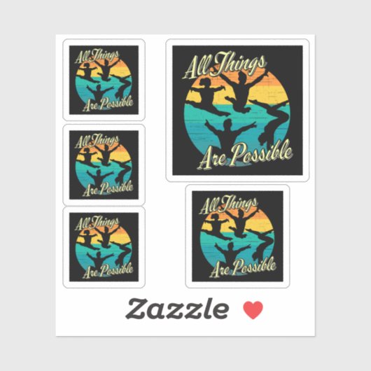 Meisjes Gymnastiek - Alle dingen zijn mogelijk Sticker (Vel)