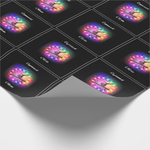 Meisjes gymnastiek balanceren Beam gepersonaliseer Cadeaupapier