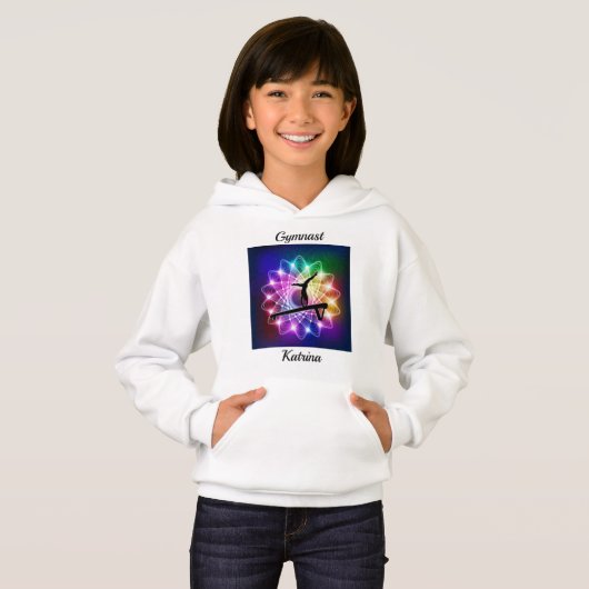 Meisjes Gymnastiek Baldaam Gymnast Hoodie (Voorkant volledig)