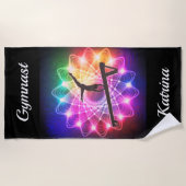 Meisjes Gymnastiek Balken Beam Beach Towel Strandlaken (Voorkant)