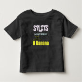 Meisjes Gymnastiek Banaan Splits Quote Kinder Shirts (Voorkant)