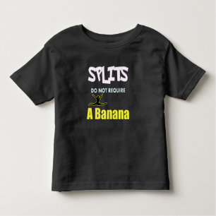 Meisjes Gymnastiek Banaan Splits Quote Kinder Shirts