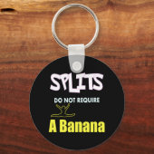 Meisjes Gymnastiek Banaan Splits Quote Sleutelhanger (Voorkant)
