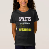 Meisjes Gymnastiek Banaan Splits Quote T-shirt (Voorkant)